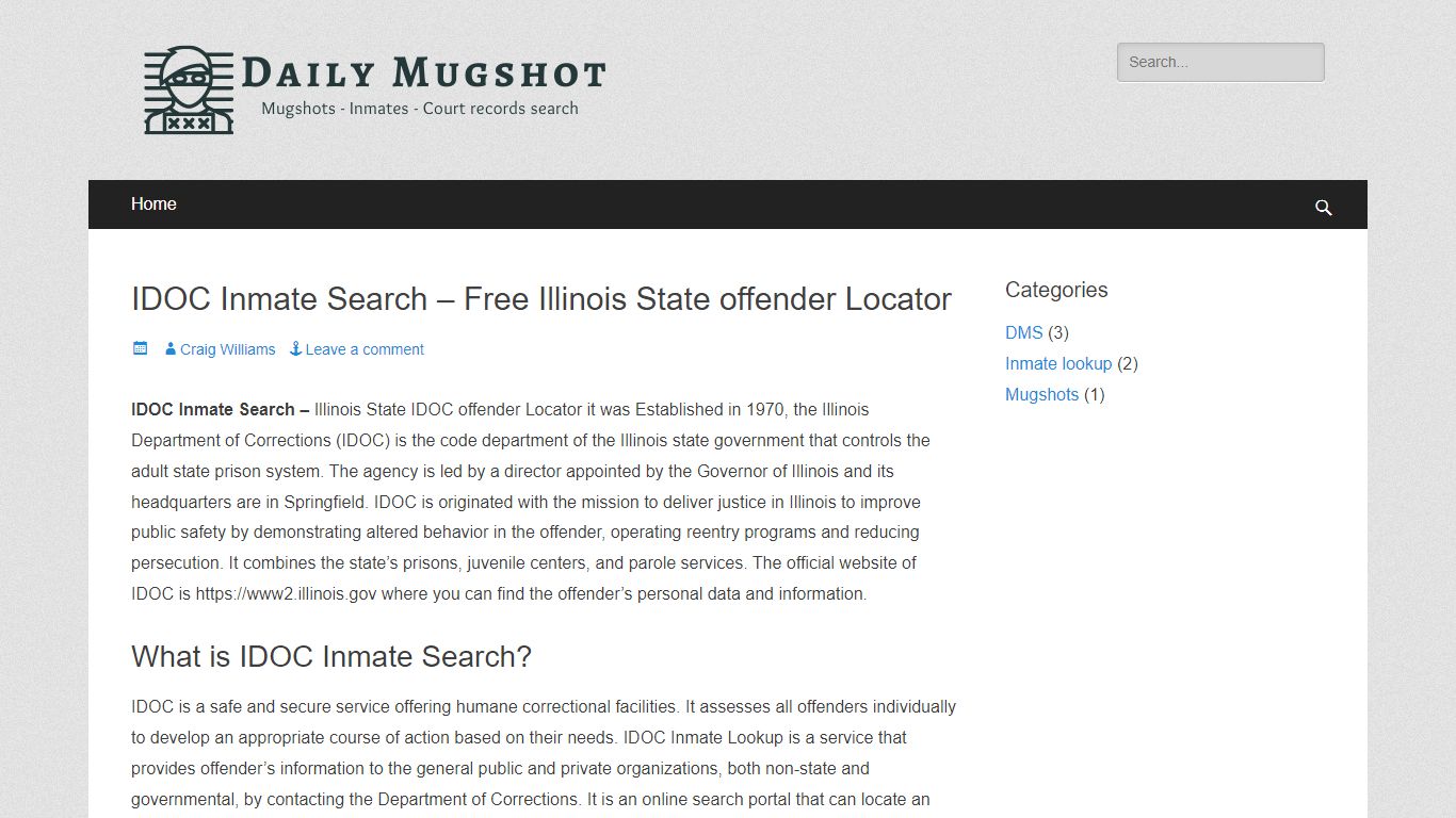 IDOC Inmate Search – Free Illinois State offender Locator